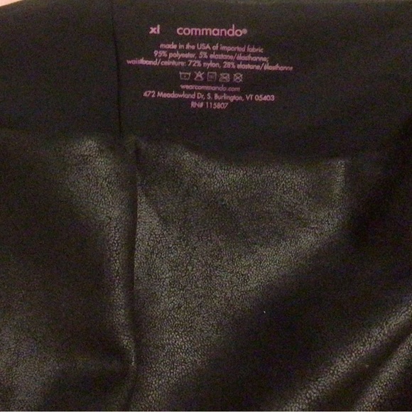 Commando - Black high-rise faux leather leggings in size XL - Picture 3 of 4